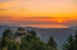 Sonnenuntergang Bergstation Baumgarten © Michael Meusburger - Seilbahn Bezau