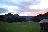 Abendstimmung mit Aussicht auf Gopf und Hangspitze