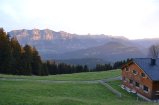 Ausblick am Abend auf Kanisfluh und Berghof